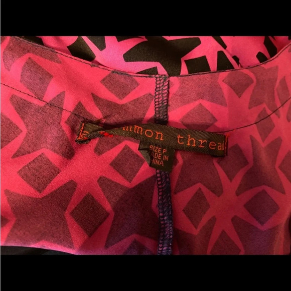 Common Thread Silk Sleeveless Bubble Hem Dress - Picture 6 of 9